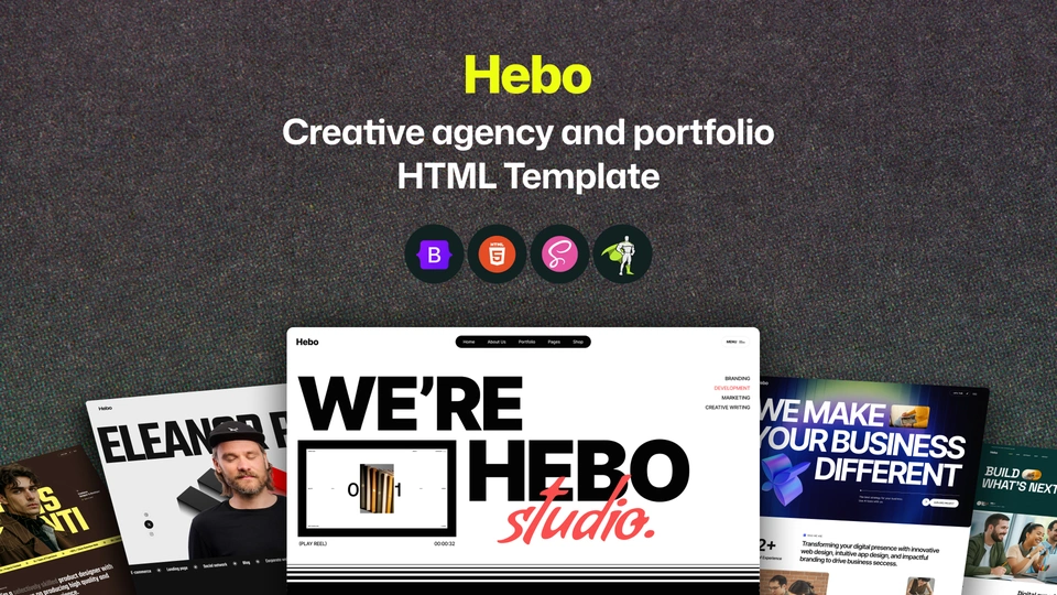 Hebo - Creative Agency & Portfolio HTML Template