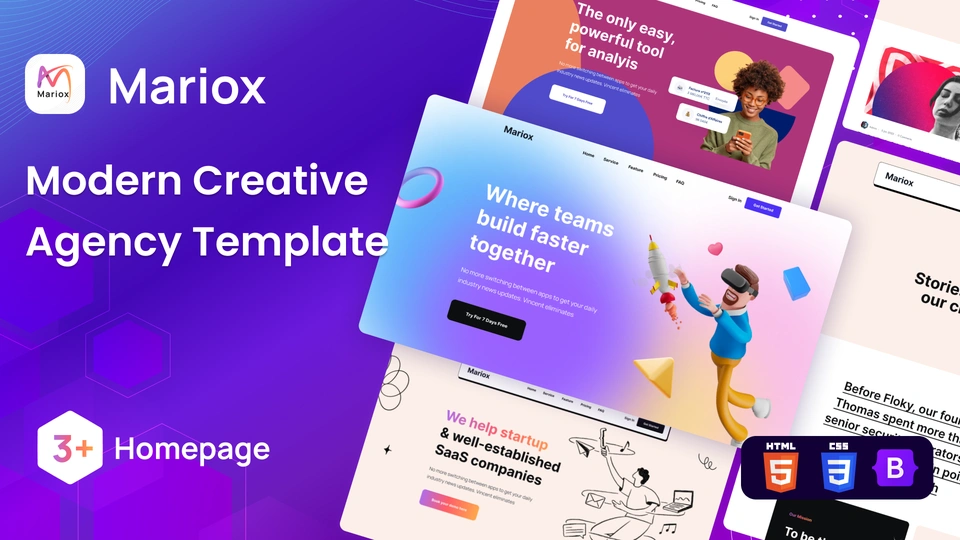 Mariox - Modern Creative Agency HTML5 Template