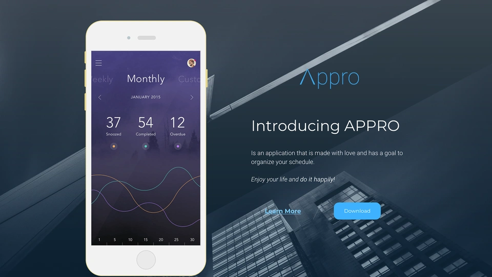 Appro - Responsive Showcase Landing Page
