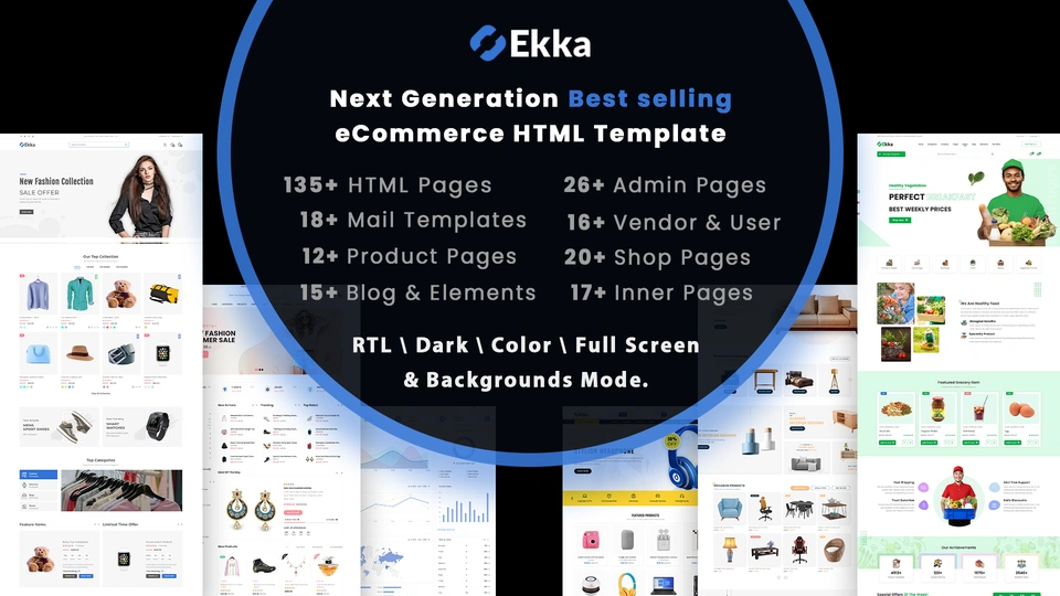 Ekka - Multipurpose eCommerce HTML Template + Admin Dashboard