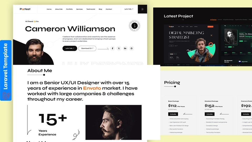 Textio - Personal Portfolio Laravel Template