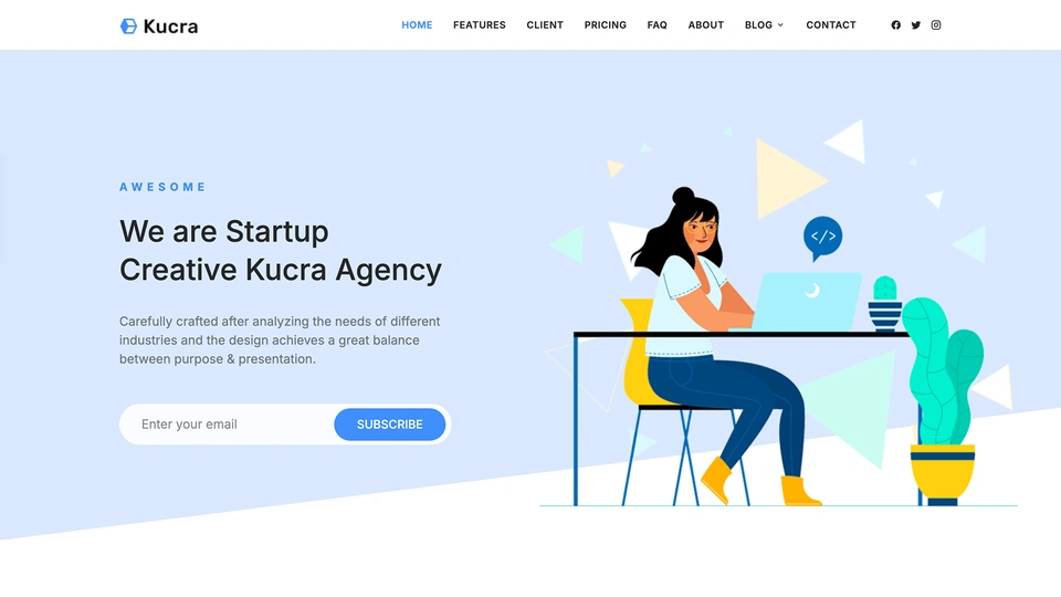 Kucra - Bootstrap 5 Landing Page HTML Template