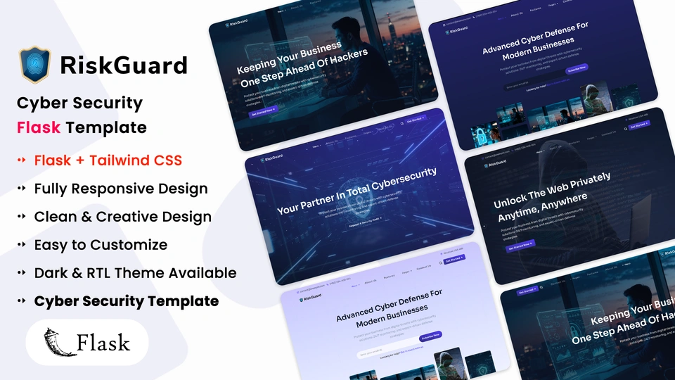 RiskGuard - Flask Cyber Security Services Template
