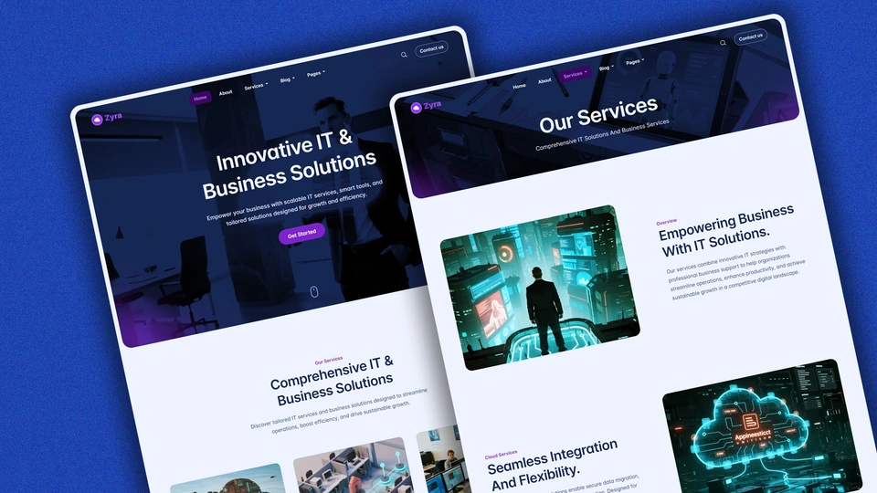 Zyra - Multipurpose IT Solutions & Business Services HTML Website Template