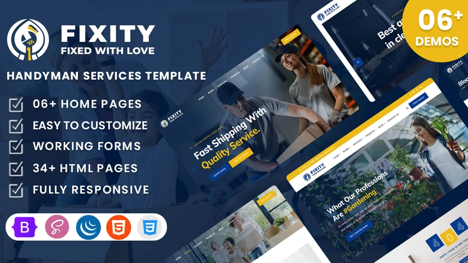 Fixity - Handyman Services HTML Template