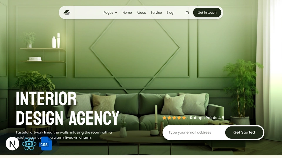 Zenvira - Next.js 16 Interior Design Studio Template