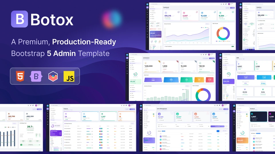 Botox - Premium Bootstrap 5 Admin Dashboard Template