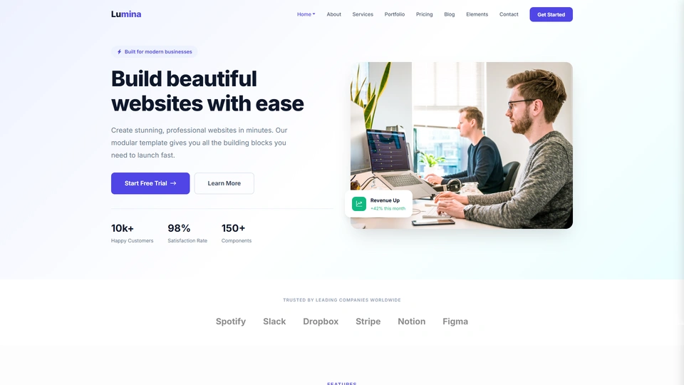 Lumina - Clean and Modular Multi-Page Bootstrap 5 HTML Template
