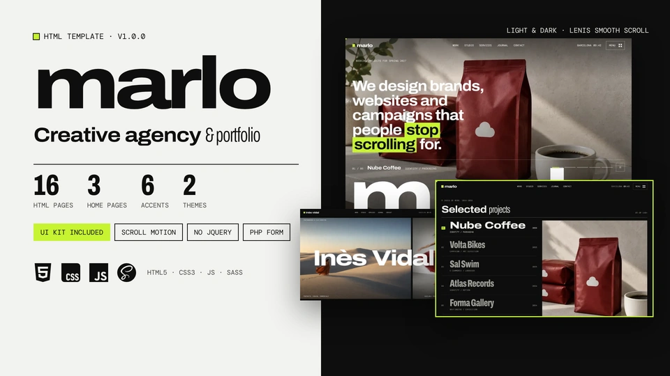 Marlo - Creative Agency & Portfolio HTML Template