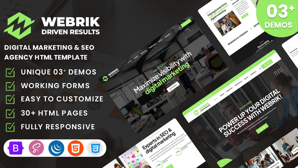 Webrik - Digital Marketing & SEO Agency HTML Template