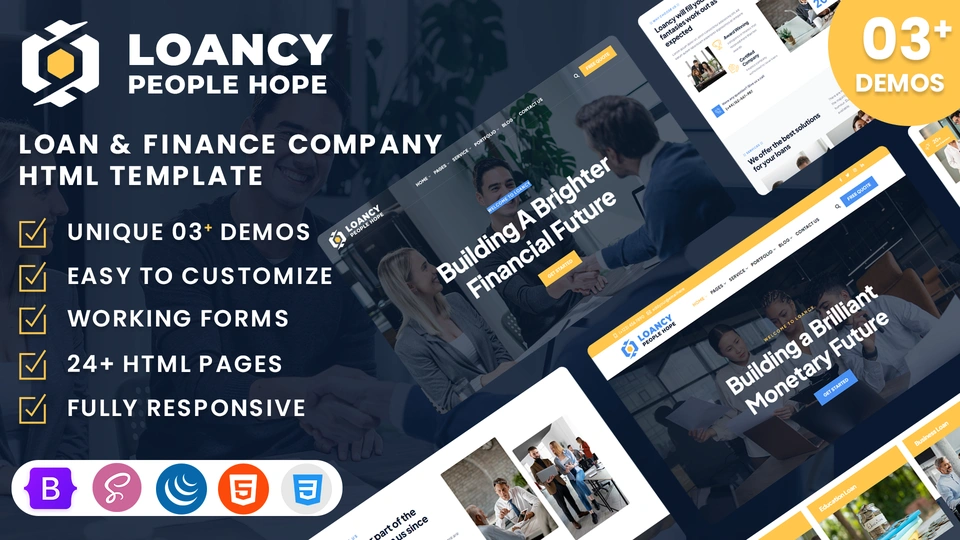 Loancy - Loan & Finance Company HTML Template