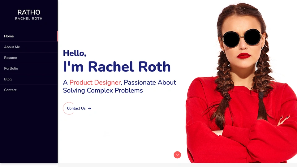 Rachel - Portfolio/CV/Resume HTML Template