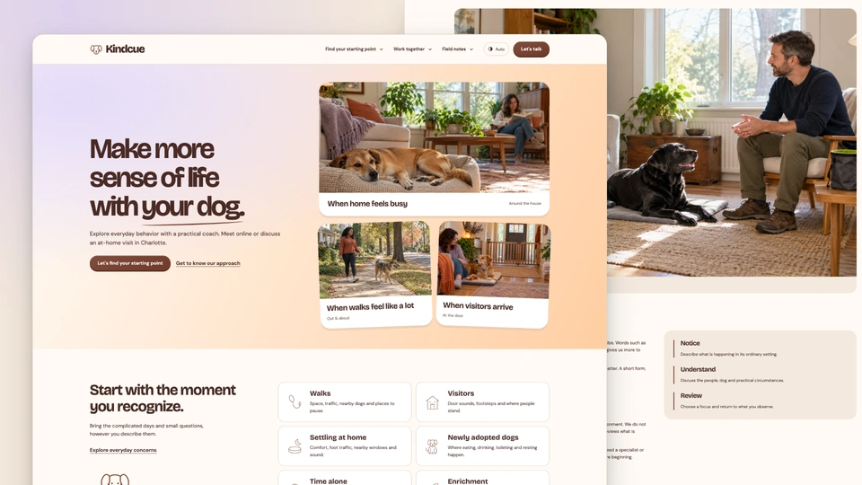 Kindcue - Dog Behavior Consultancy HTML Website Template