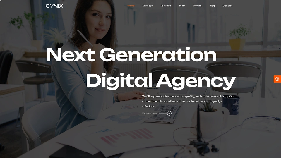 Cynix - Landing Page Templates + LTR & RTL + Light & Dark