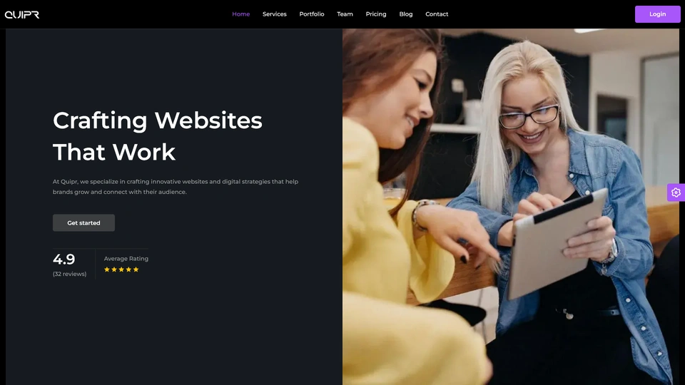 Quipr - Startup Agency and SaaS Landing Page Template + LTR & RTL + Light & Dark