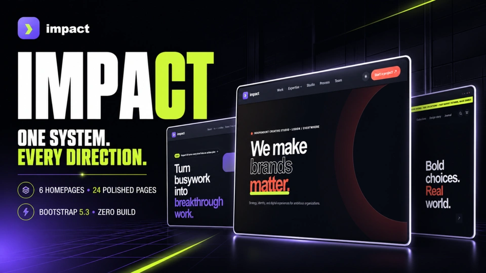 Impact - Bootstrap Template Pack for Modern Websites