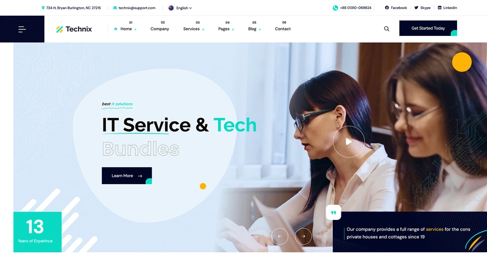 Technix - Technology & IT Solutions HTML Template