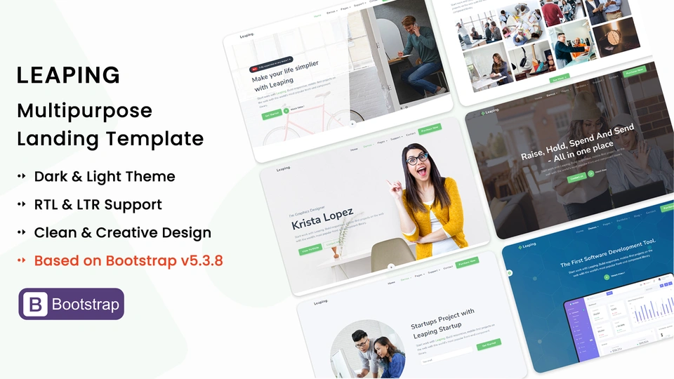 Leaping - Bootstrap 5 Multipurpose Landing HTML Template