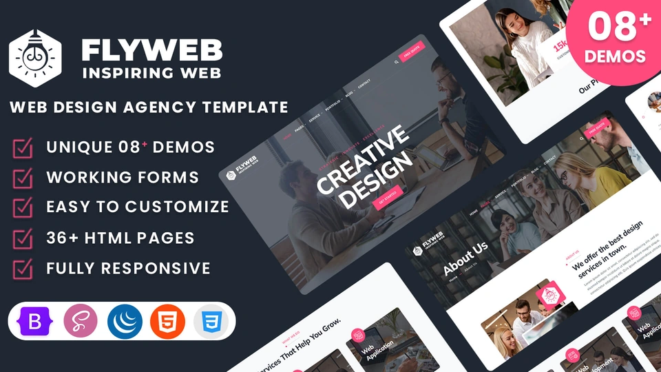 Flyweb - Web Design Agency HTML Template