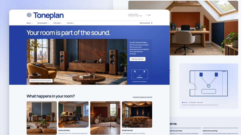 Toneplan - Acoustic Treatment Consultant HTML Website Template