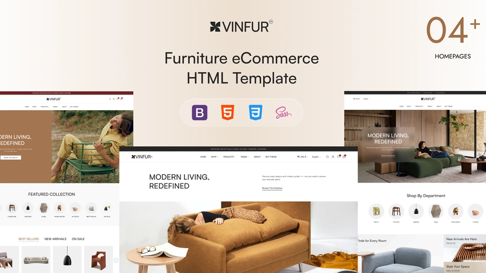 Vinfur - Furniture eCommerce HTML Template