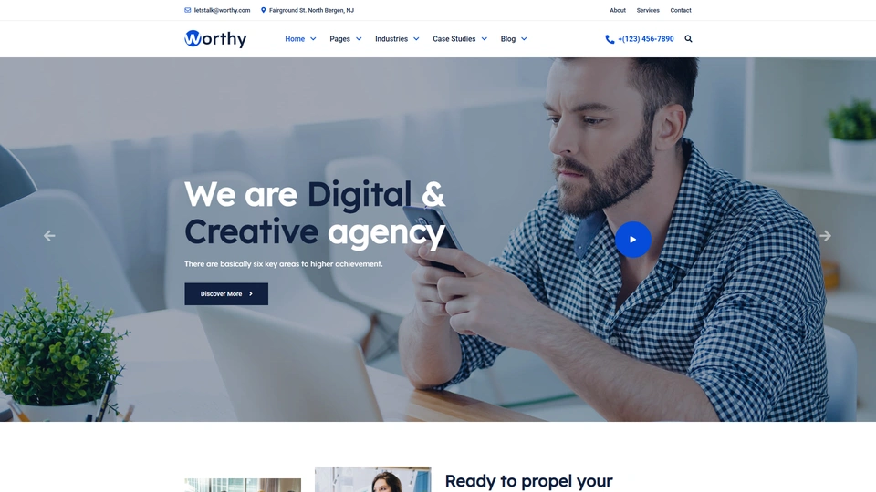 Worthy - Corporate Business HTML Template
