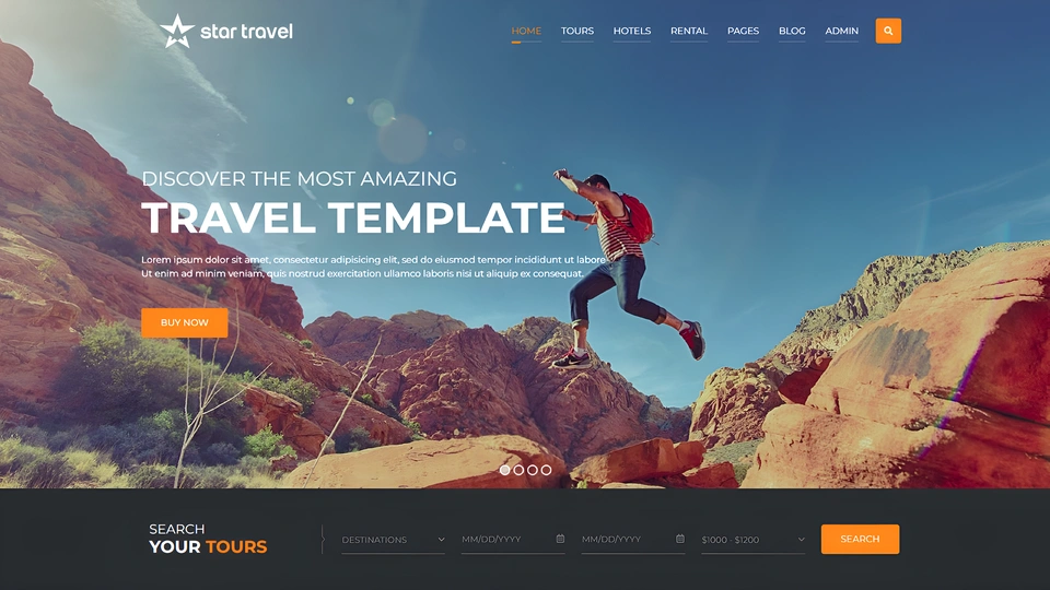 Star Travel - Tour Booking Template + Admin