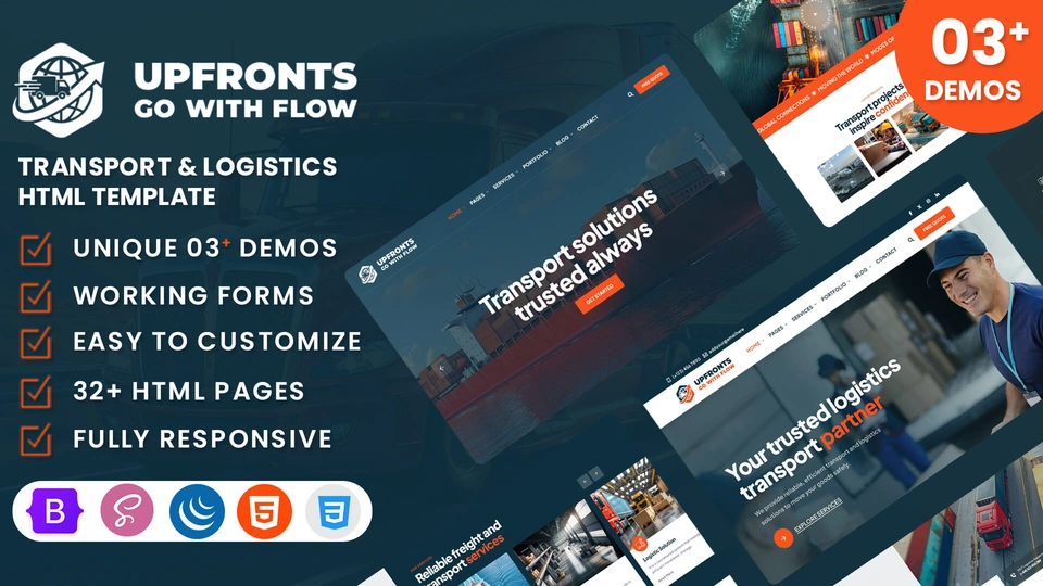 Upfronts - Transport & Logistics HTML Template