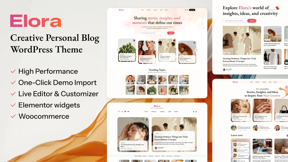 Elora - Creative Magazine WordPress Theme