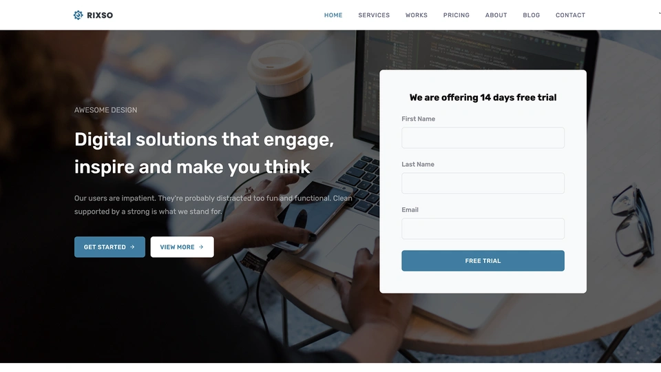 Rixso - Bootstrap 5 Landing Page HTML Template