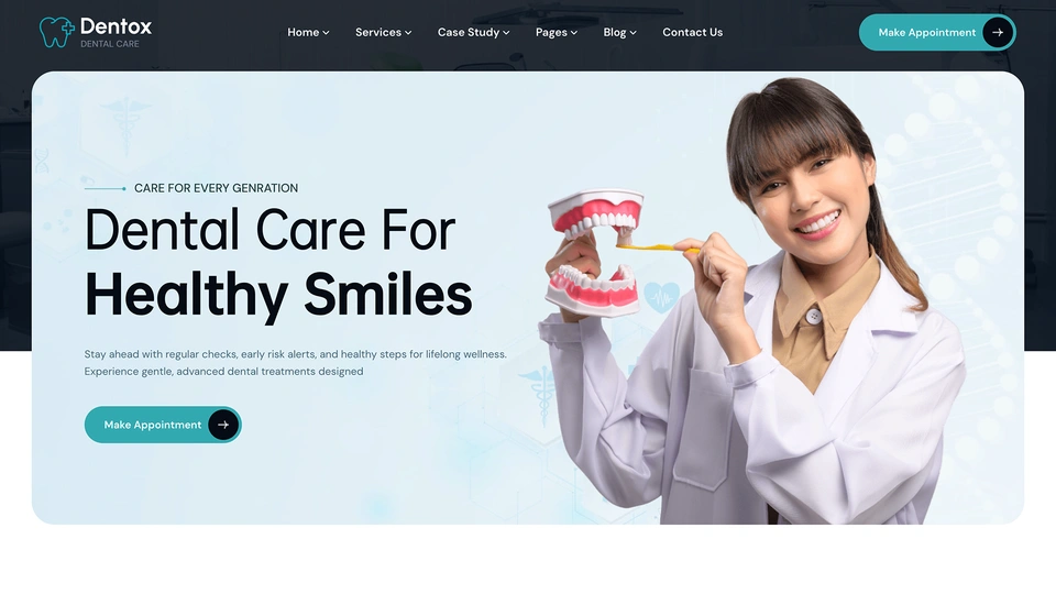 Dentox - Dentist & Dental Clinic HTML5 Template