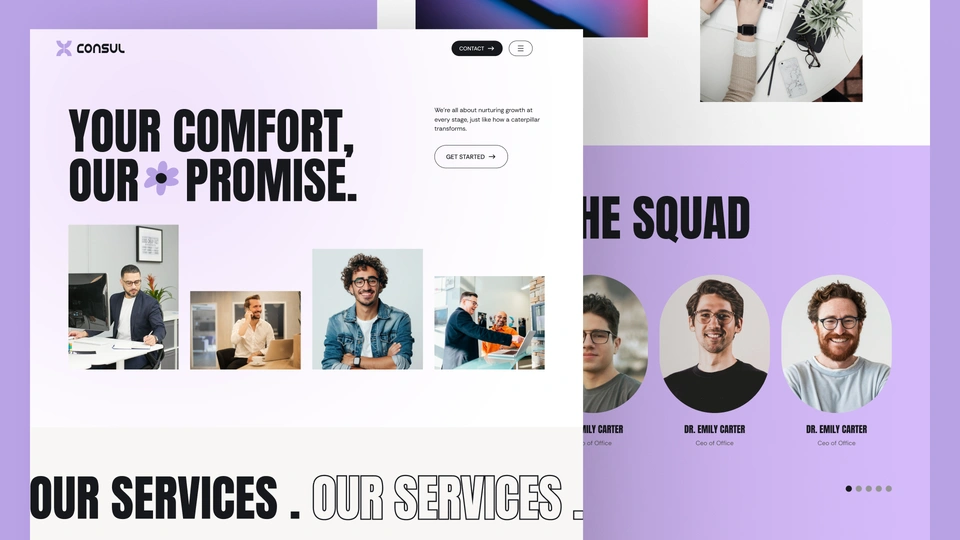 Consul X - Consulting, Consultancy Agency & Business Framer & Figma Template