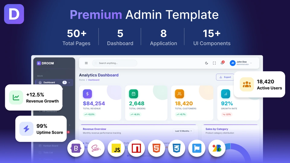 Droom - Bootstrap 5 Admin Dashboard Template