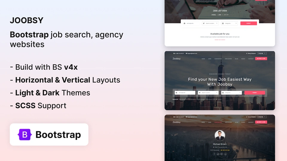 Joobsy - Job Listing HTML Template
