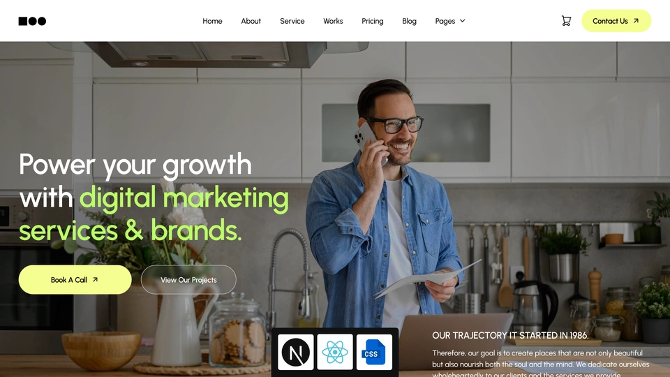 Puchix - Next.js 16 Digital Marketing Agency Template with Storefront