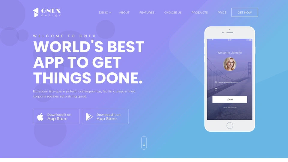 Onex - Multipurpose Landing Page Templates