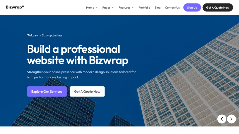 Bizwrap - Multipurpose Template + RTL