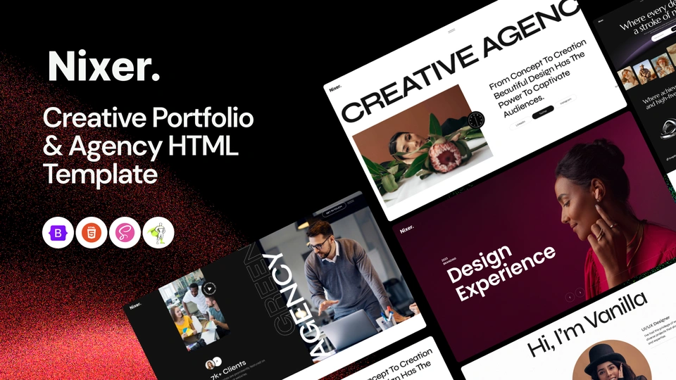 Nixer - Creative Agency & Portfolio HTML Template