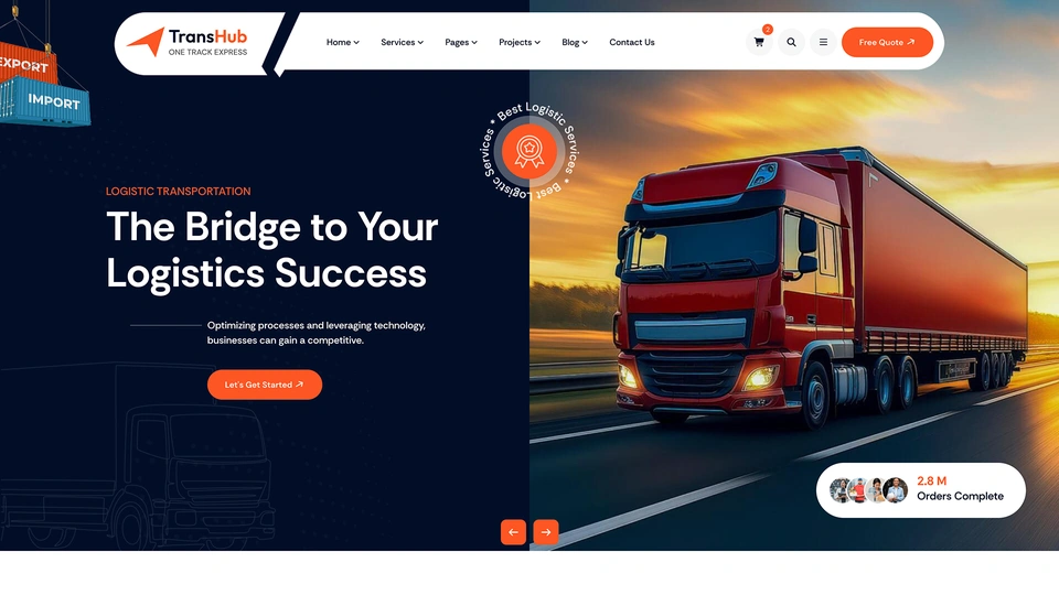 TransHub - Transport & Logistics HTML Template