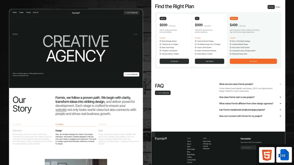 Formix - Creative Agency & Design Studio Ecommerce HTML Template