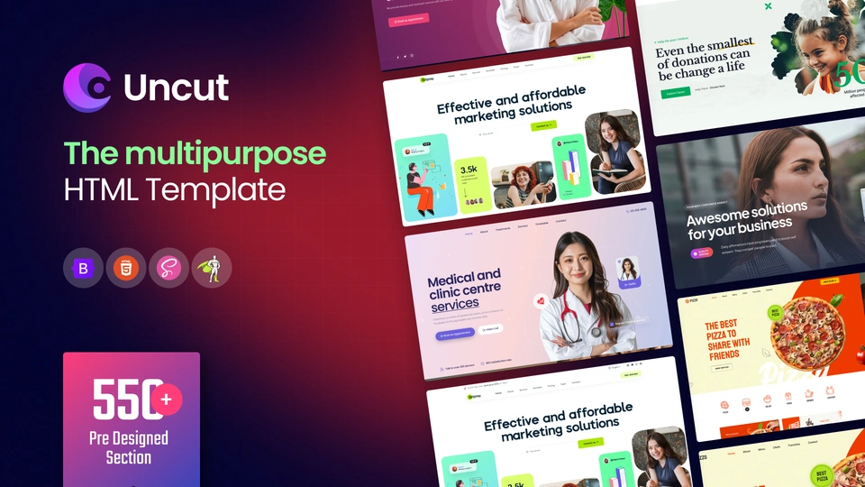Uncut - Multipurpose HTML5 Template