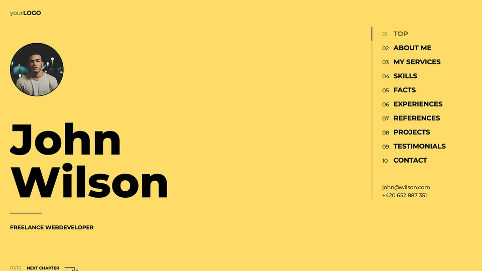 Minfolio - Personal Resume / Portfolio