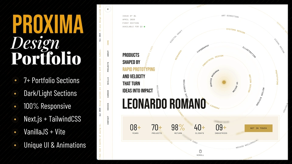 Proxima - Creative Portfolio Template