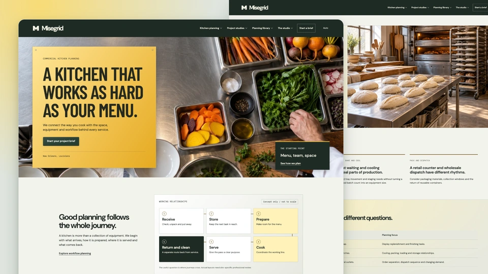 Misegrid - Commercial Kitchen Planning HTML Website Template