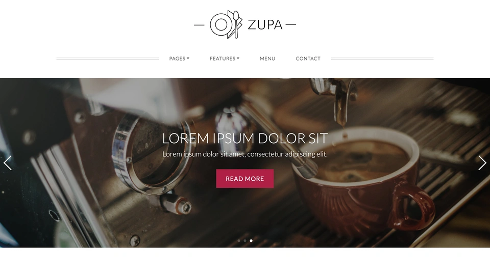 ZUPA - Restaurant Website Template