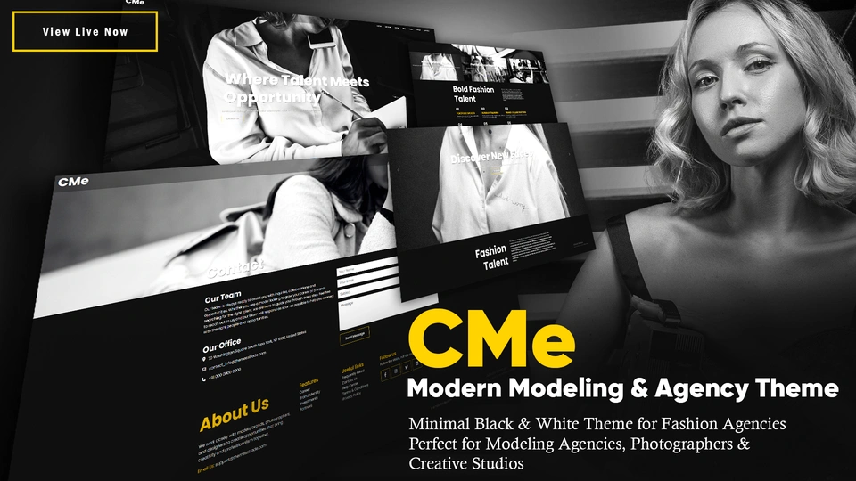 CMe - Ultimate React Template for Creative Photography and Portfolio Showcase