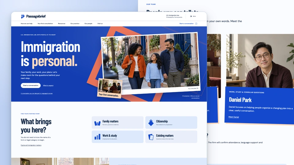 Passagebrief - Immigration Law Practice HTML Website Template