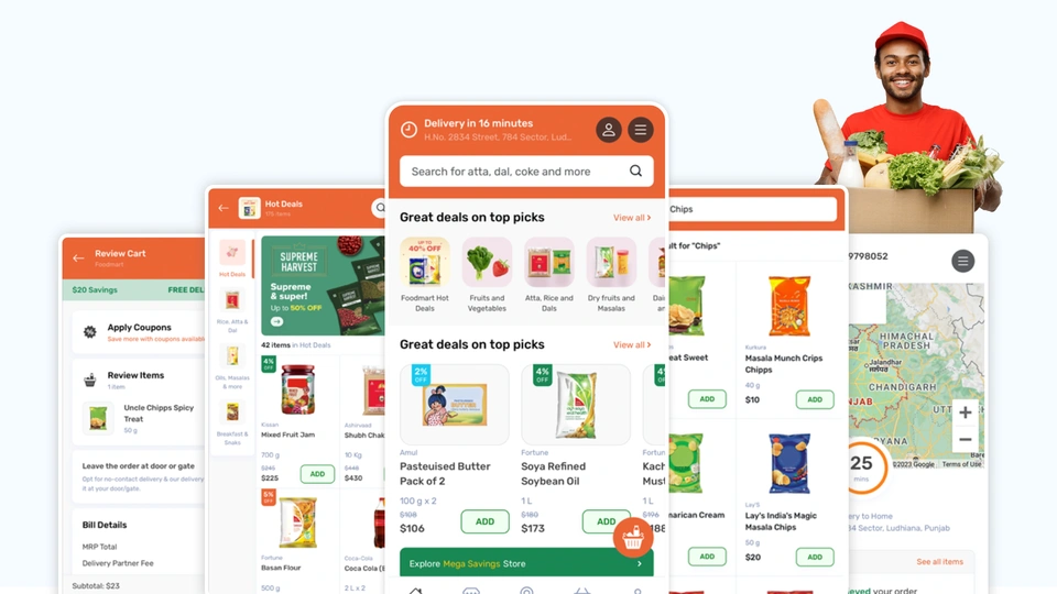 Swiggi - Food & Grocery Delivery Mobile Template