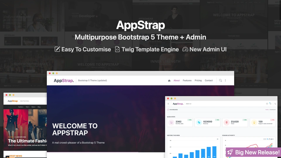 AppStrap - Multipurpose Bootstrap 5 Template + Admin UI