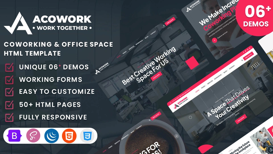 Acowork - Coworking & Office Space HTML Template